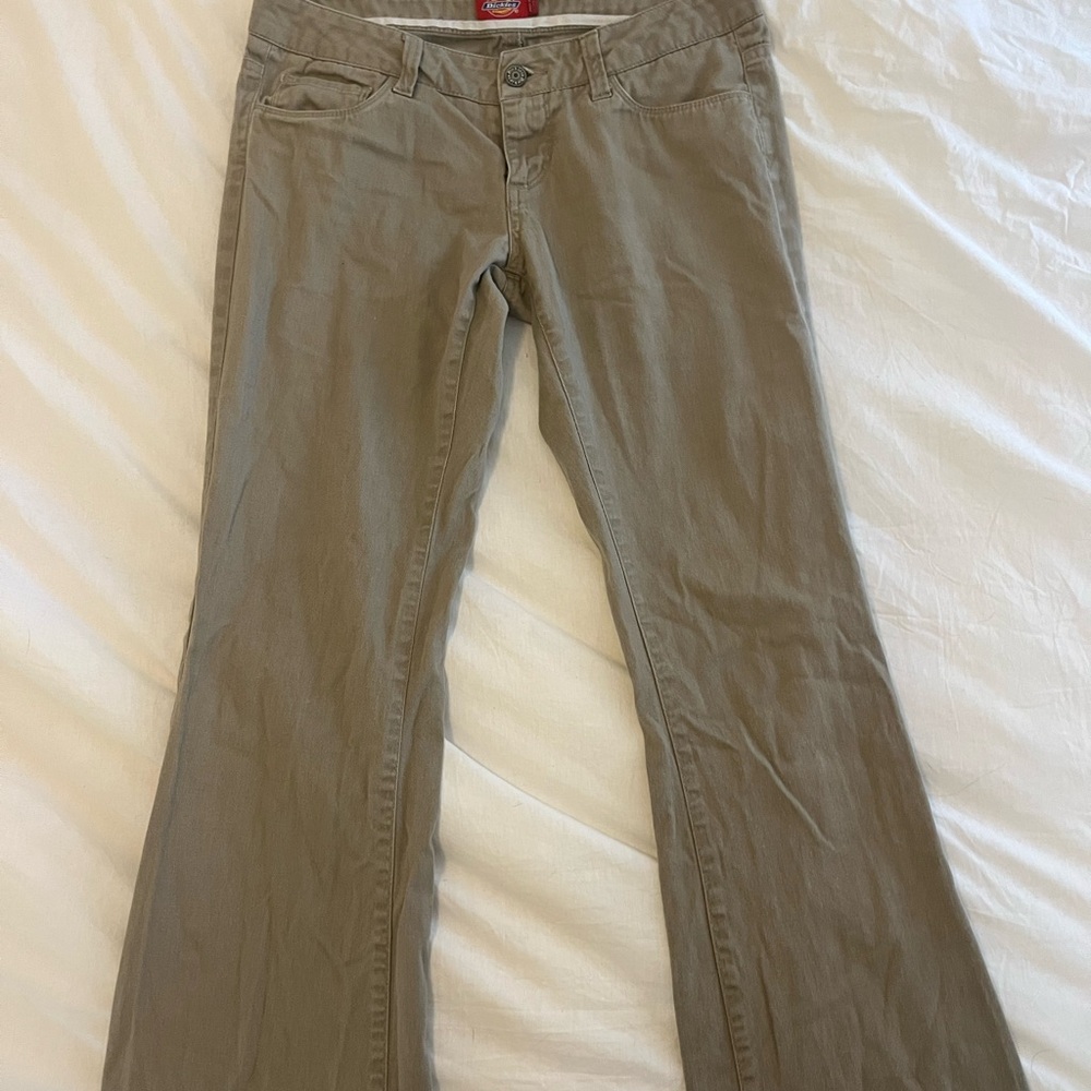 Dickies Women's Boot Cut Pants in Tan